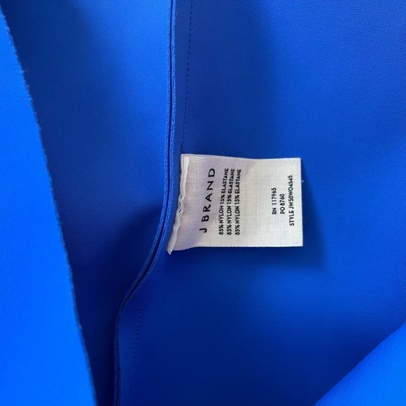 J.Brand Shirt Womens Small Blue Neoprene Structured Professional Summer Funky - Picture 5 of 6
